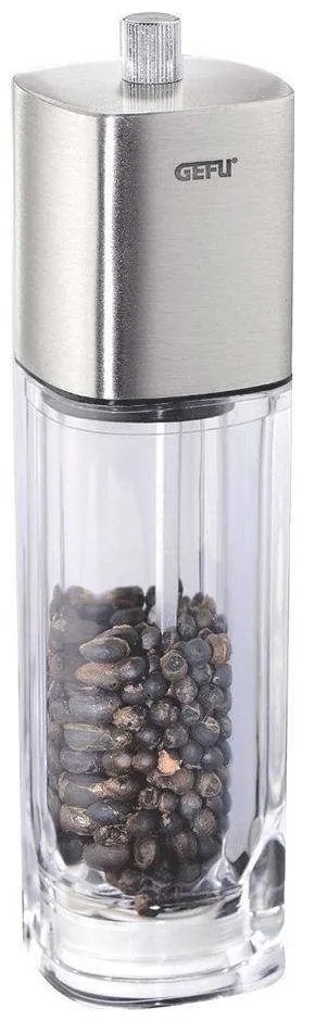 Μύλος Μπαχαρικών Dueto (Σετ 2Τμχ) GEFU-34620 Φ5x18cm Clear-Silver Gefu Acrylic,Steel