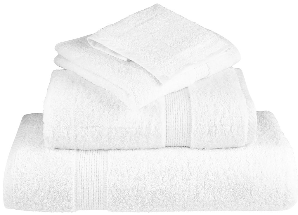 vidaXL Πετσέτες 2 pcs Λευκό 15 x 21 cm Βαμβάκι