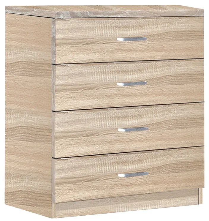 Intrahome Συρταριέρα Killian Intrahome  με 4 συρτάρια sonoma 80x40x80εκ | SKU: INTRAPA-183111189
