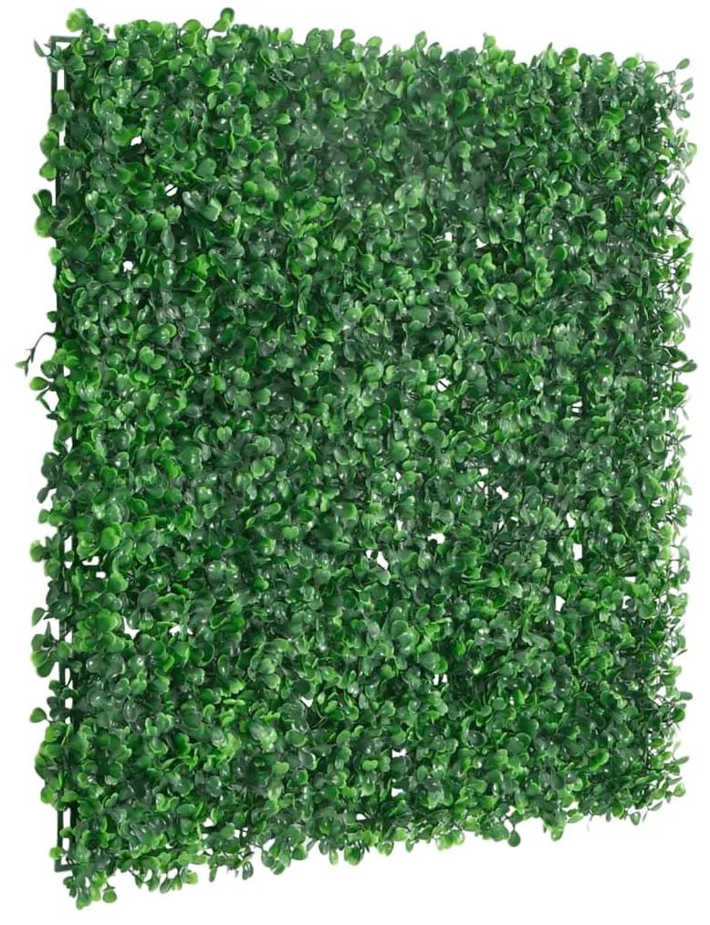 vidaXL Φράχτης 6 τεμ. Πράσινος 50 x 50 εκ. από Τεχνητά Φύλλα Θάμνου
