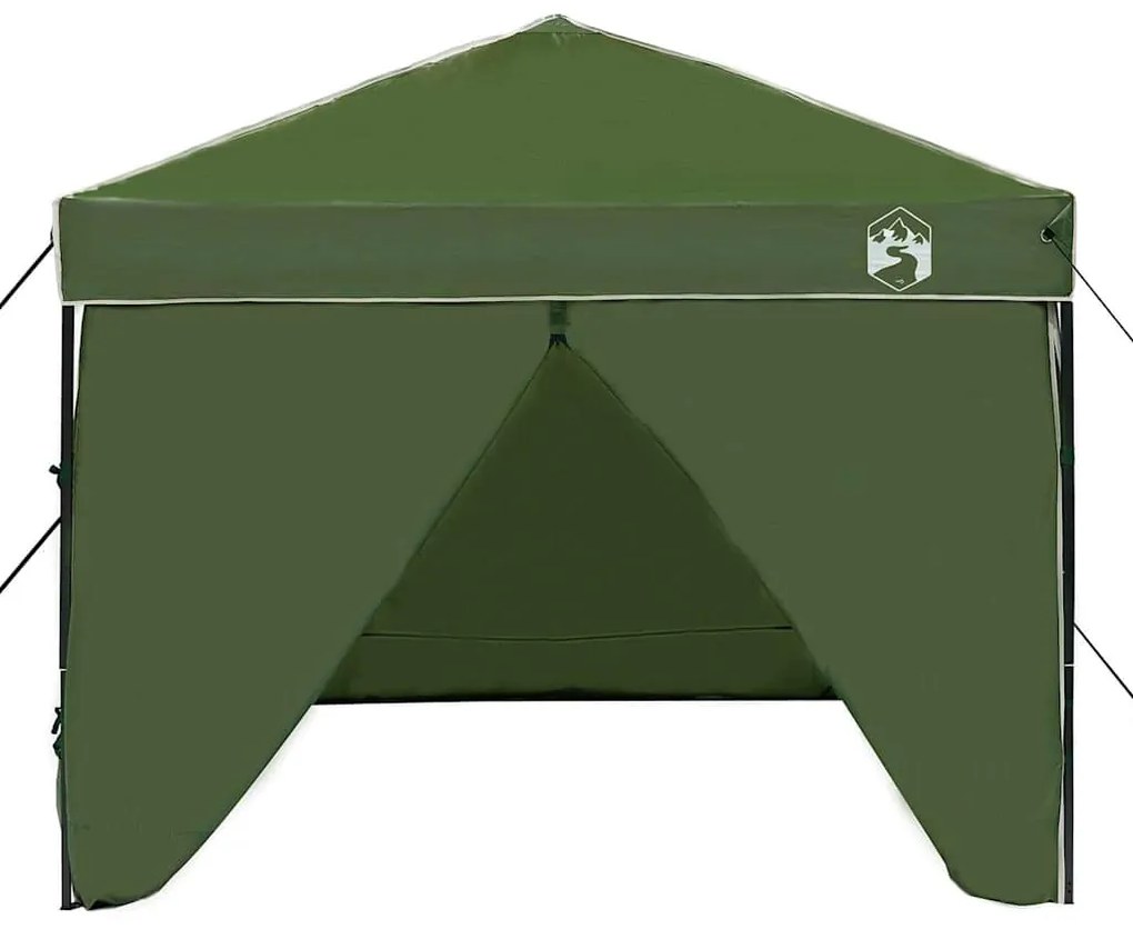 vidaXL Σκηνή Canopy Pop-up Πράσινο 250 x 250 cm ύφασμα