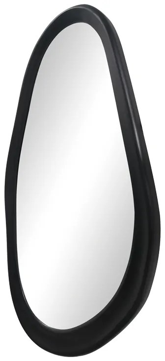Καθρέπτης οβάλ Baloa pakoworld mdf σε μαύρη απόχρωση 44x4x80εκ