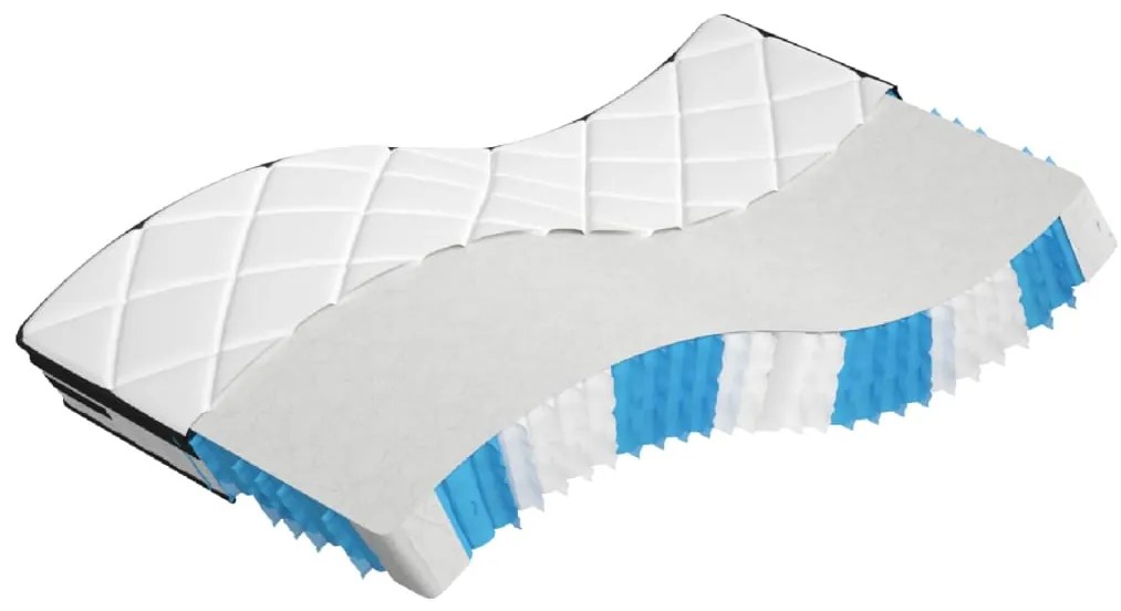 vidaXL Στρώμα με Pocket Springs Μεσαία Plus Σκληρότητα 70x200 εκ.