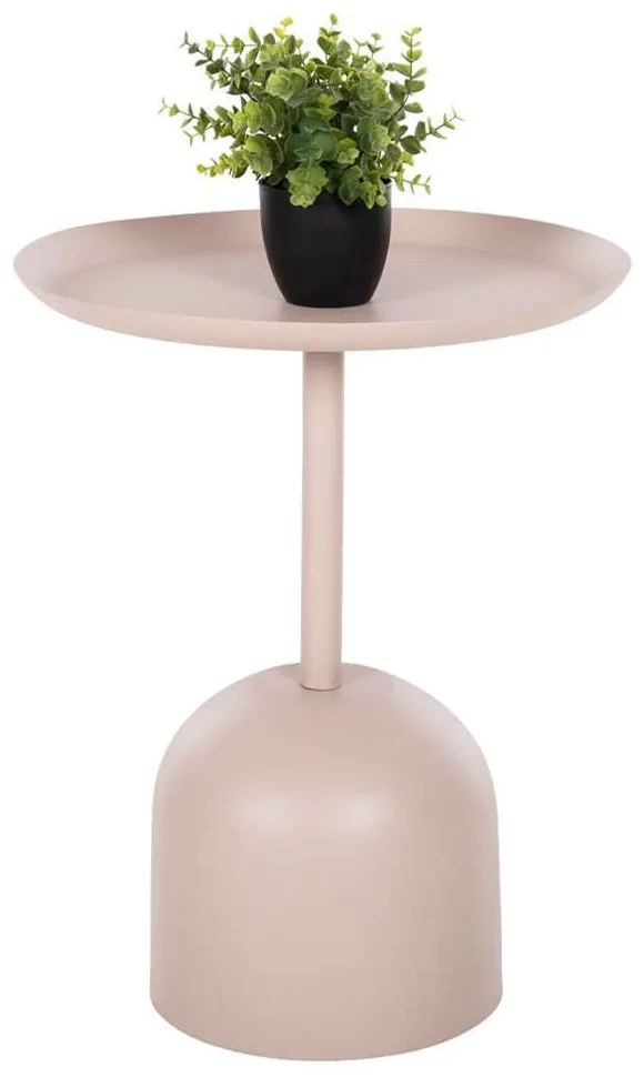 Τραπέζι Βοηθητικό Delbel HM4265.10 Στρογγυλό Φ45,5x58,5cm Ecru Μέταλλο