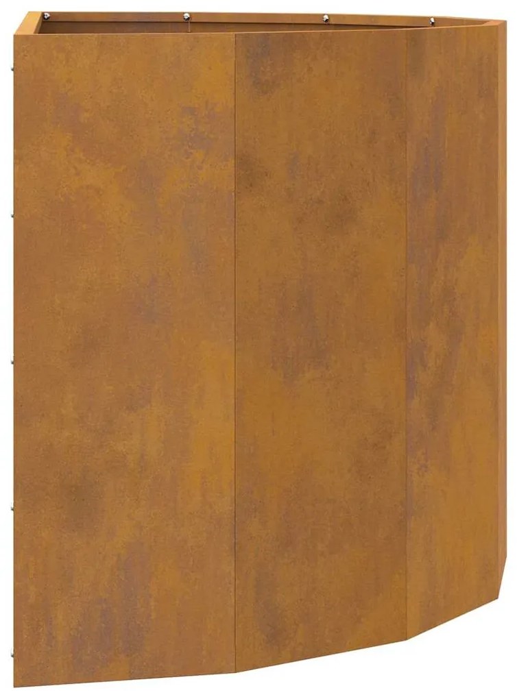 vidaXL Γλάστρα Σκ rusty 90 x 45 x 50 εκ. Ατσάλι Σκληρυθέν στον Αέρα