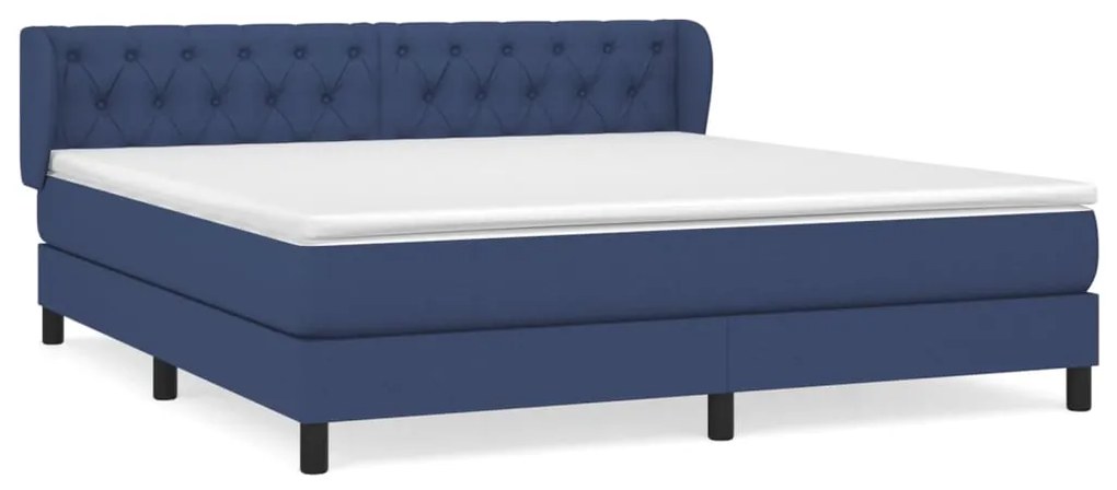 ΚΡΕΒΑΤΙ BOXSPRING ΜΕ ΣΤΡΩΜΑ ΜΠΛΕ 160X200 ΕΚ. ΥΦΑΣΜΑΤΙΝΟ 3126499