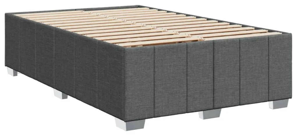 ΚΡΕΒΑΤΙ BOXSPRING ΜΕ ΣΤΡΩΜΑ ΣΚΟΥΡΟ ΓΚΡΙ 120X200 ΕΚ. ΥΦΑΣΜΑΤΙΝΟ 3291643