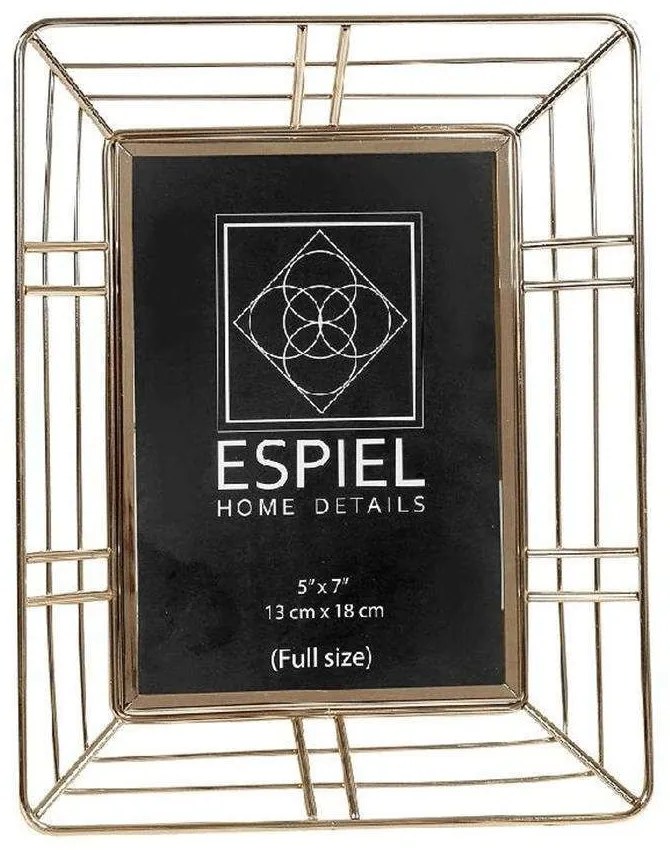 Κορνίζα FAM535 25x20cm Gold Espiel Metal