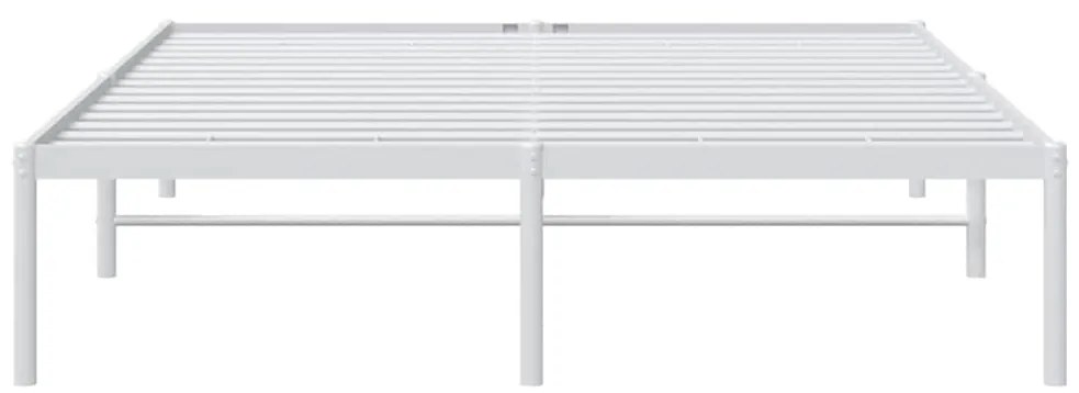 vidaXL Πλαίσιο Κρεβατιού Λευκό 140 x 200 εκ. Μεταλλικό