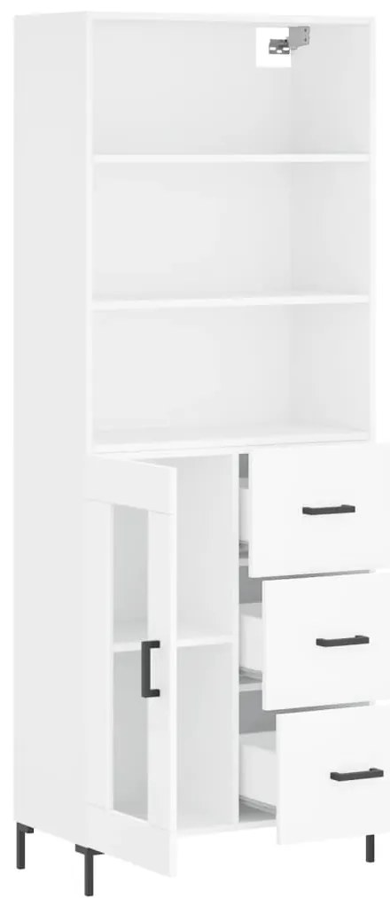 vidaXL Ντουλάπι Λευκό 69,5x34x180 εκ. από Επεξεργασμένο Ξύλο