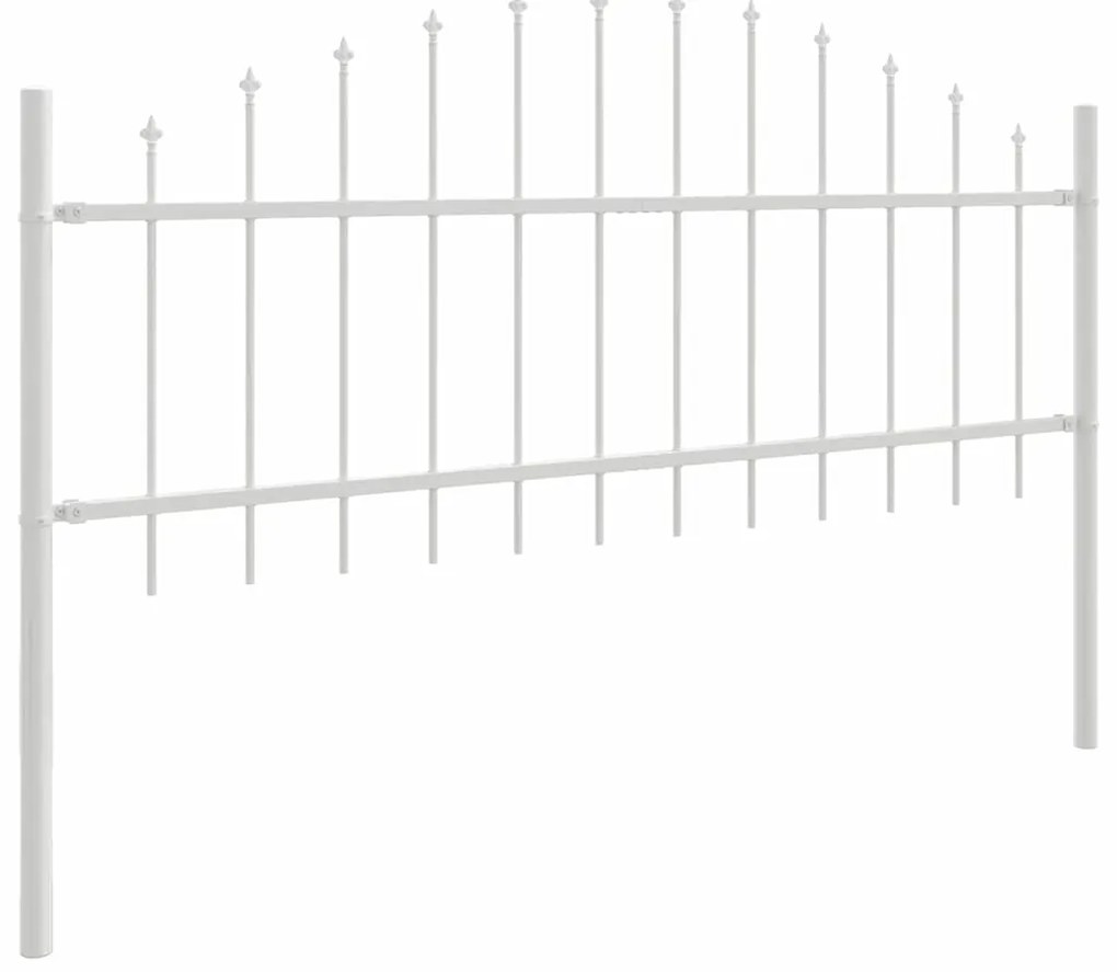 vidaXL Φράχτης Κήπου Λευκό 170 x 75 cm