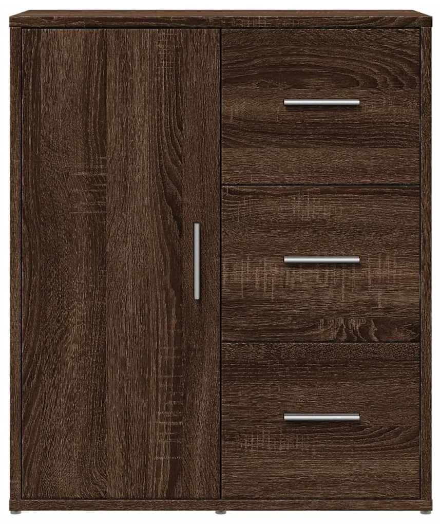 vidaXL Βοηθητικά Ντουλάπια 2 τεμ. Καφέ Δρυς 60x31x70εκ. Επεξεργ. Ξύλο