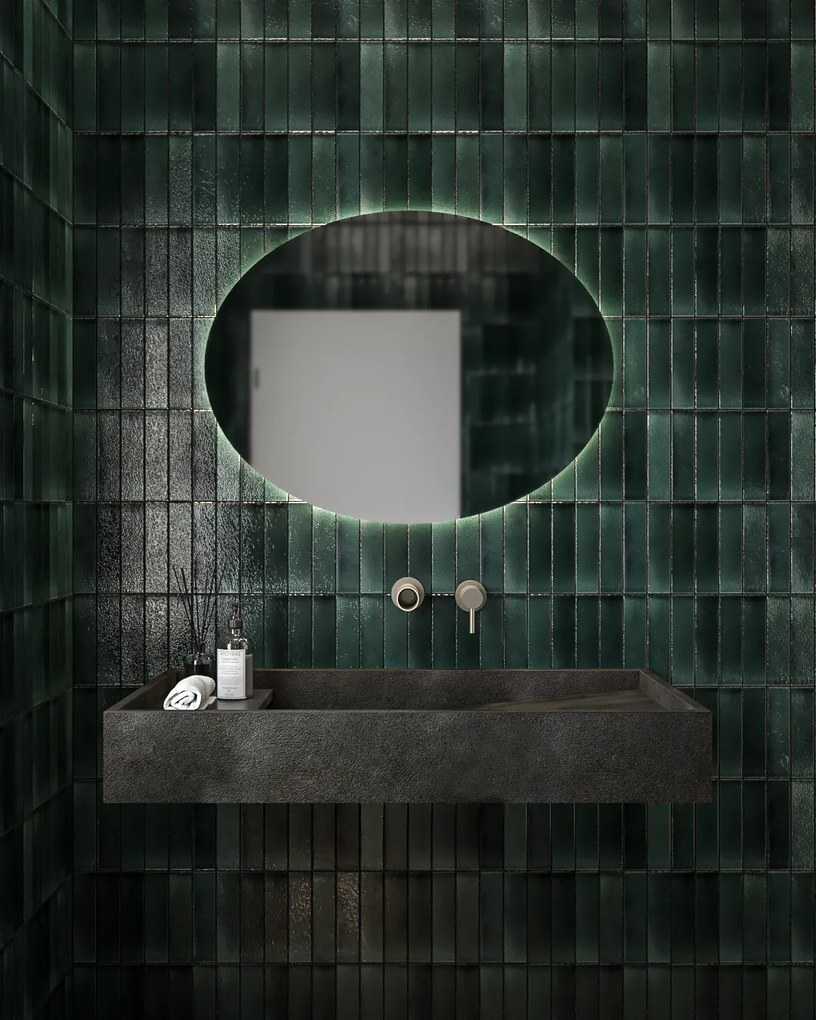 Καθρέπτης τοίχου Oval Project Mirrors 85x65εκ Τοποθέτηση: Οριζόντια