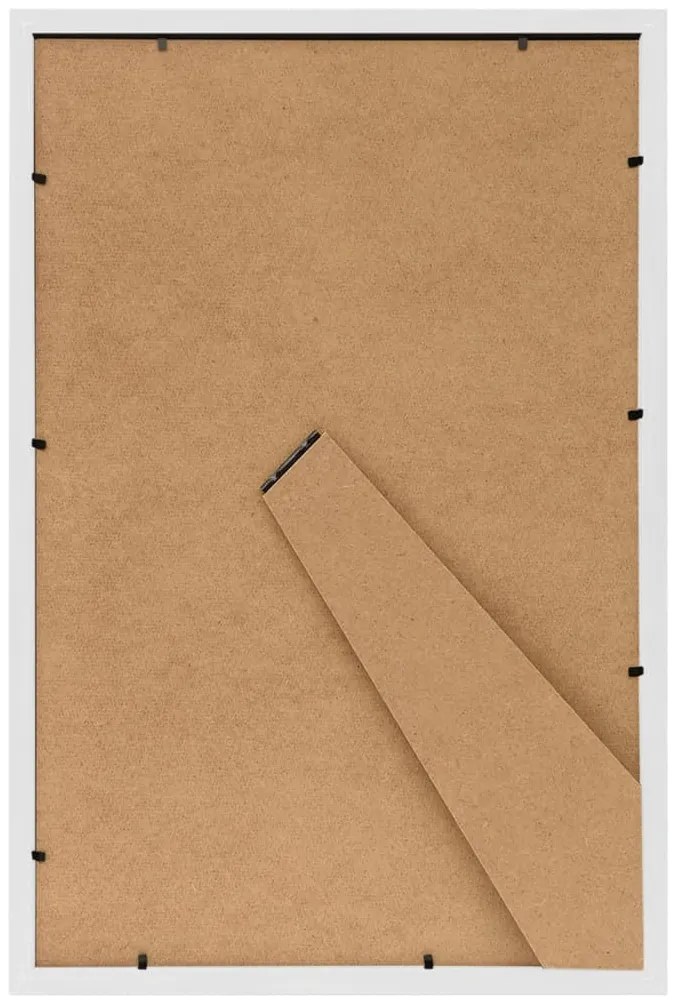 vidaXL Κορνίζες Κολάζ Τοίχου 3 τεμ. Λευκές 21 x 29,7 εκ. MDF