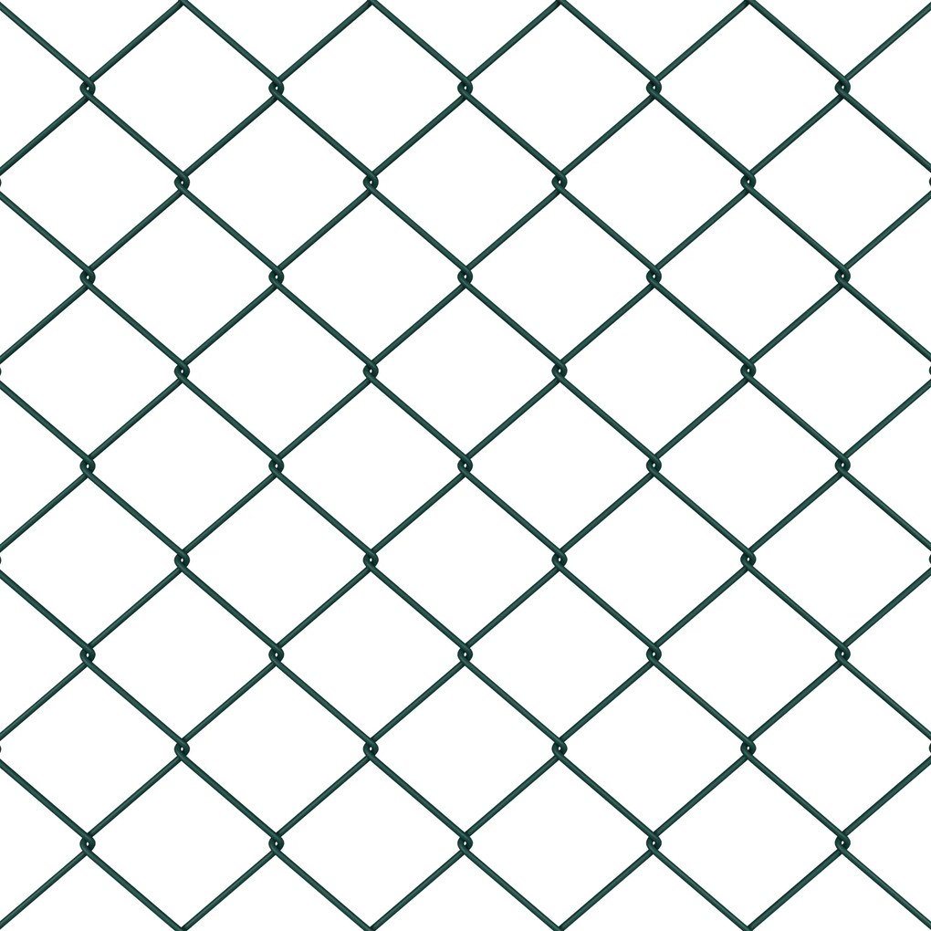 vidaXL Πράσινος Φράκτης 0.8x25 μ Ατσάλι