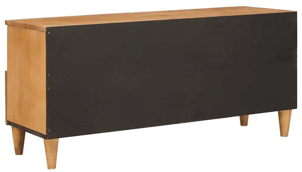 vidaXL Ντουλάπι TV Ανοιχτό καφέ 100 x 33 x 46 εκ Μασίφ ξύλο μάνγκο