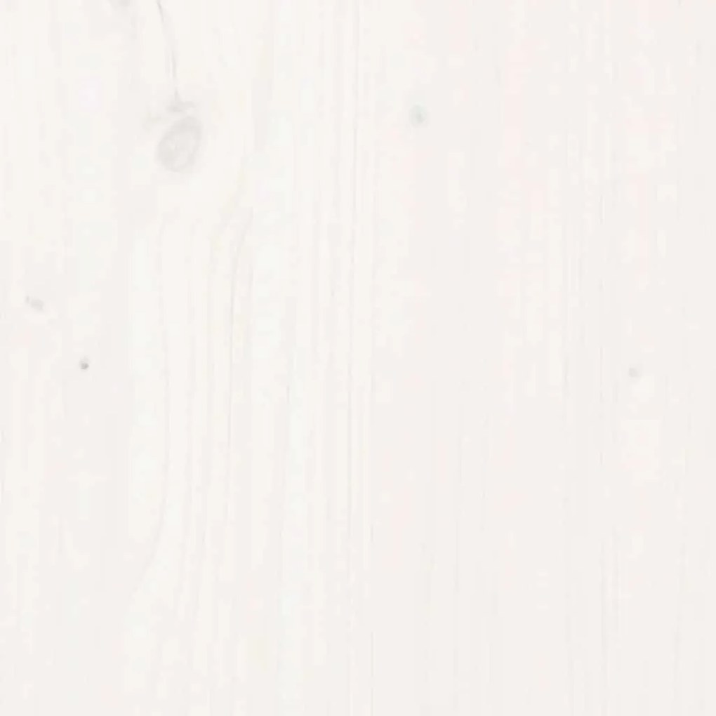 vidaXL Επιφάνεια Τραπεζιού Τετράγωνη Λευκή 40x40x2,5 εκ. Μασίφ Πεύκο