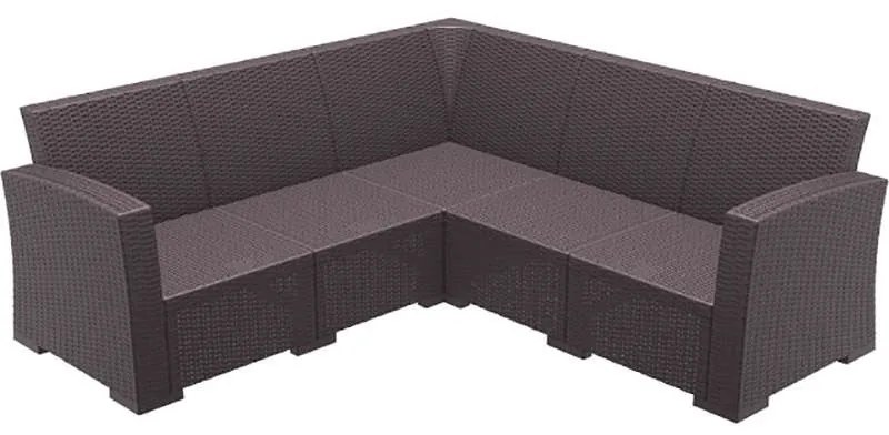 MONACO BROWN ΓΩΝΙΑ ΠΟΛ/ΝΙΟΥ 207Χ207Χ79εκ. SIESTA 207Χ207Χ79εκ.