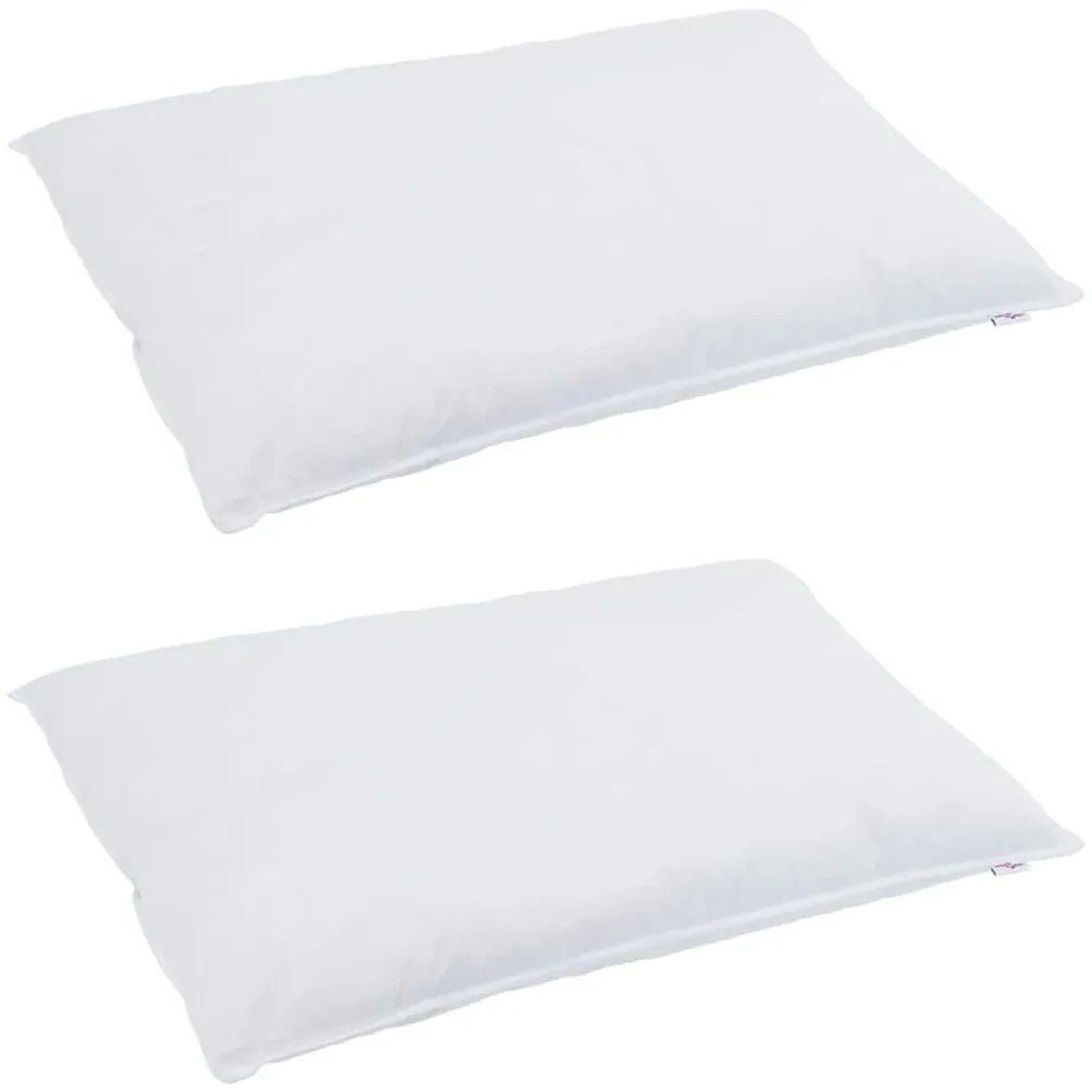 vidaXL Σετ Παπλωμάτων με μαξιλάρι 3 pcs Λευκό Φτέρος