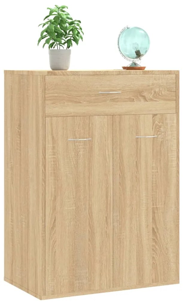 Παπουτσοθήκη Sonoma Δρυς 60 x 35 x 84 εκ. από Επεξ. Ξύλο 801074