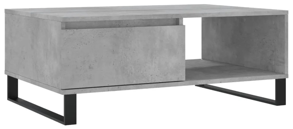 vidaXL Τραπεζάκι Σαλονιού Γκρι Σκυρ. 90x60x35 εκ. Επεξεργασμένο Ξύλο