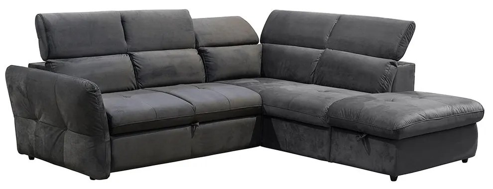ΚΑΝΑΠΕΣ ΚΡΕΒΑΤΙ ΓΩΝΙΑ ΔΕΞΙΑ MONSERAT  ΑΝΘΡΑΚΙ 254x224x90