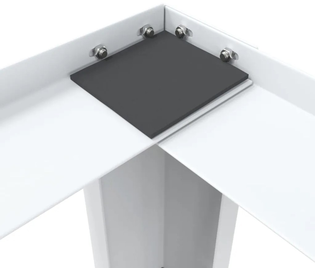 vidaXL Βάση Πλυντηρίου Ρούχων και Στεγνωτηρίου Διπλή με Συρτάρια Λευκή