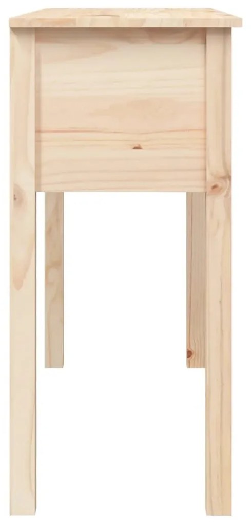 Τραπέζι Κονσόλα 100x35x75 εκ. από Μασίφ Ξύλο Πεύκου - Καφέ