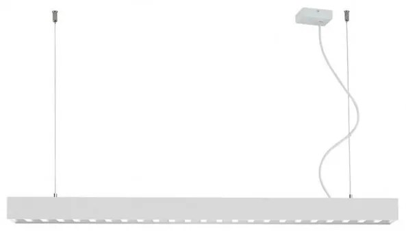 Γραμμικό Κρεμαστό Φωτιστικό Οροφής LED 36W 3CCT Direct Indirect Phase Cut Dimming Topline Viokef 3911-0025-2-W-D1 Λευκό