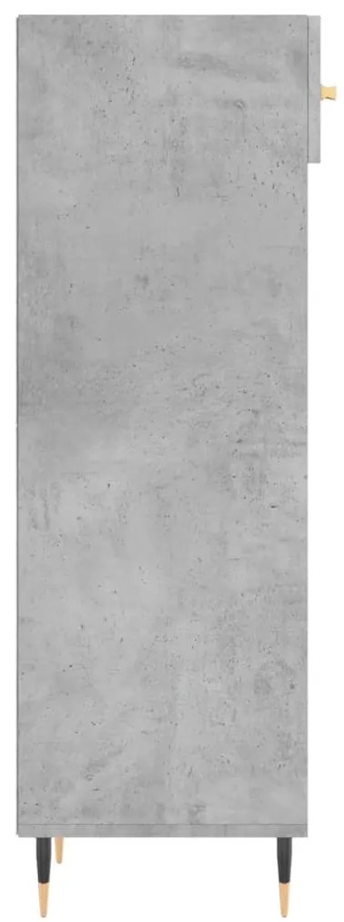 vidaXL Παπουτσοθήκη Γκρι Σκυροδέματος 30x35x105 εκ. Επεξεργασμένο Ξύλο