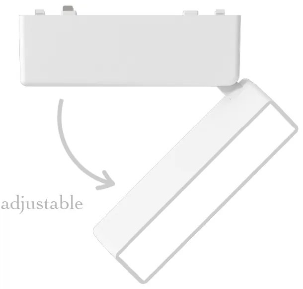 InLight Φωτιστικό LED 5W 3CCT για Ultra-Thin μαγνητική ράγα σε λευκή απόχρωση (by tuya and zigbee) D:12,8cmX8cm (T04905-WH)