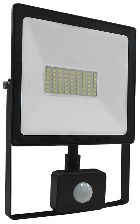 BLACK SENSOR LED SMD FLOOD LUMINAIRE IP66 50W 3000K 4000Lm 230V RA80 ACA Q5030S