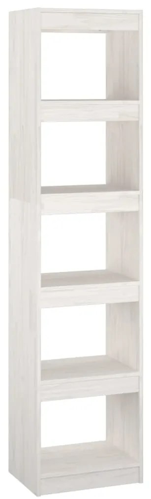 vidaXL Βιβλιοθήκη/Διαχωριστικό Χώρου Λευκό 40x30x167,5 εκ. Ξύλο Πεύκου