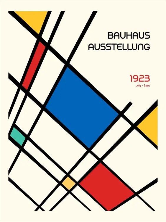 Εικονογράφηση Bauhaus Geometric Design Retro, Retrodrome