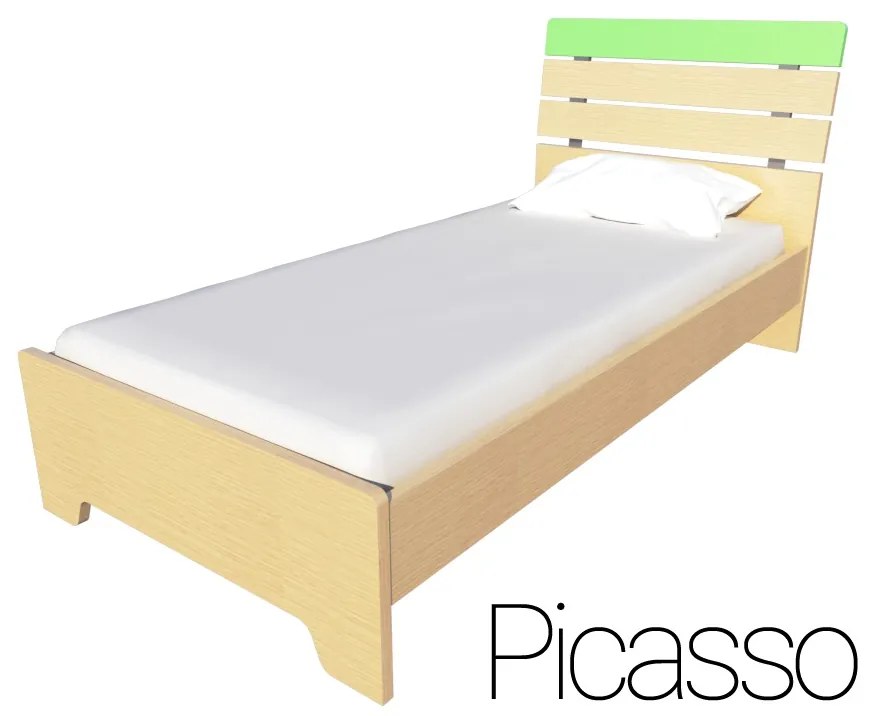 Παιδικό Ημίδιπλο Πράσσινο Κρεβάτι Irven Picasso