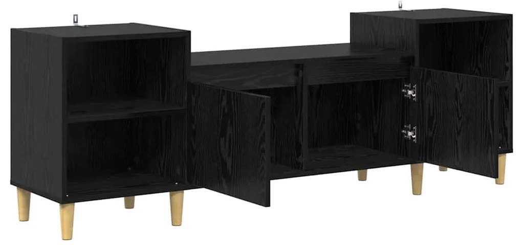 vidaXL Ντουλάπι TV Μαύρη Οξυά 160 x 35 x 55 εκ. Επεξεργασμένο ξύλο