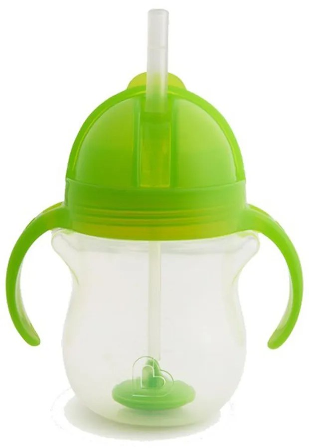 Ποτήρι Βρεφικό Με Καλαμάκι Tip &amp; Sip Cup 207ml Green Munchkin 207ml Plastic
