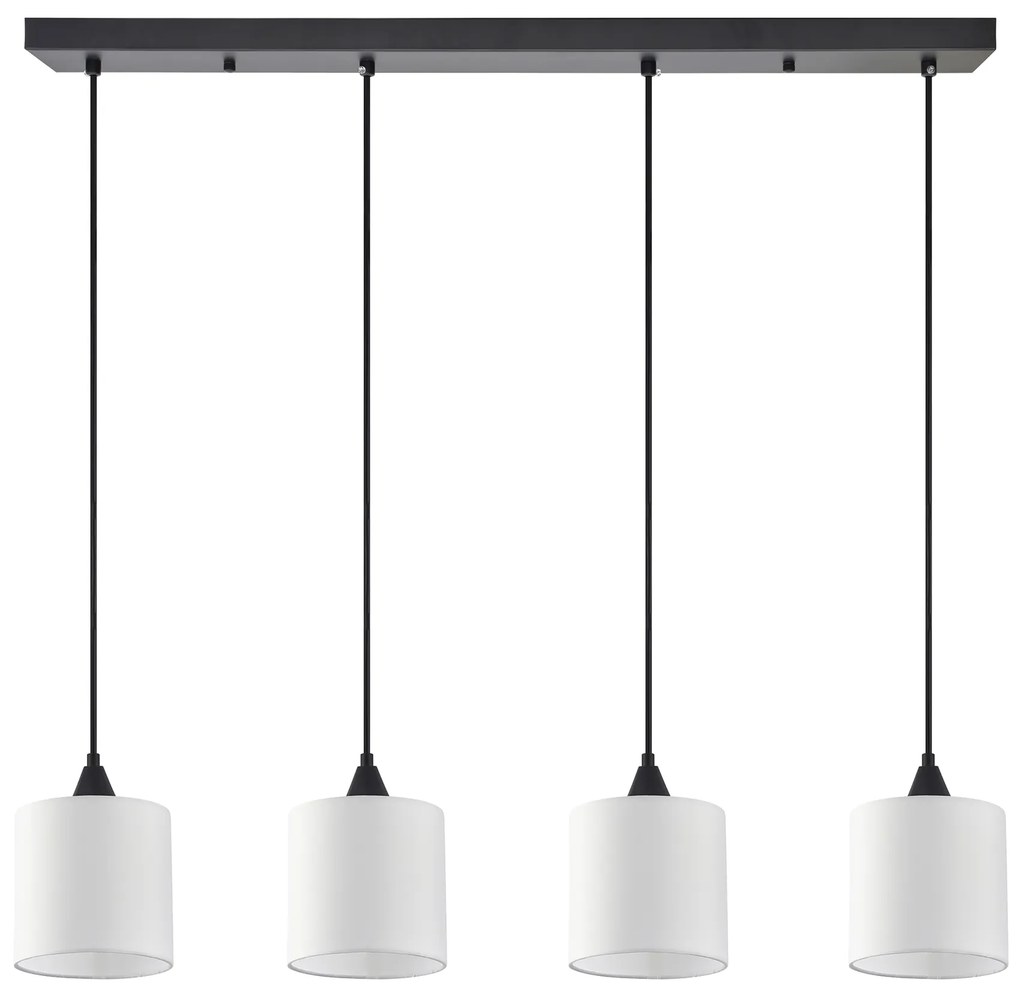 Φωτιστικό Οροφής SE21-BL-B10-4BL-SH1 ADEPT PENDANT White Shade Pendant+ - 51W - 100W - 77-9021