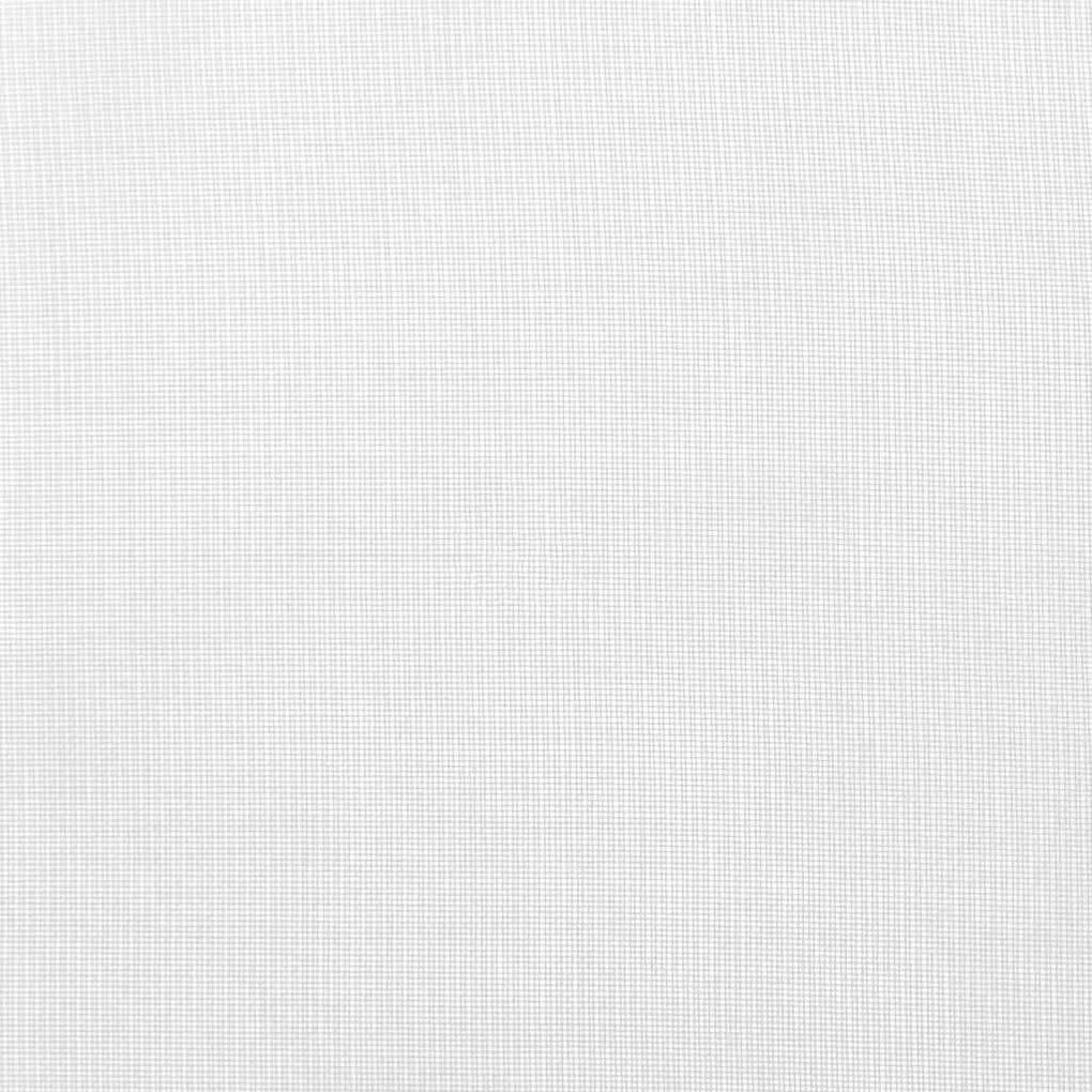 vidaXL Voile κουρτίνες με ροδέλες 2 τεμάχια Λευκό