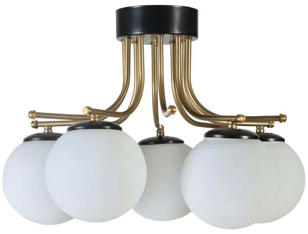Φωτιστικό Οροφής - Πλαφονιέρα Roma 846STL5193 Φ50x32cm 5xE27 40W Multi Opviq
