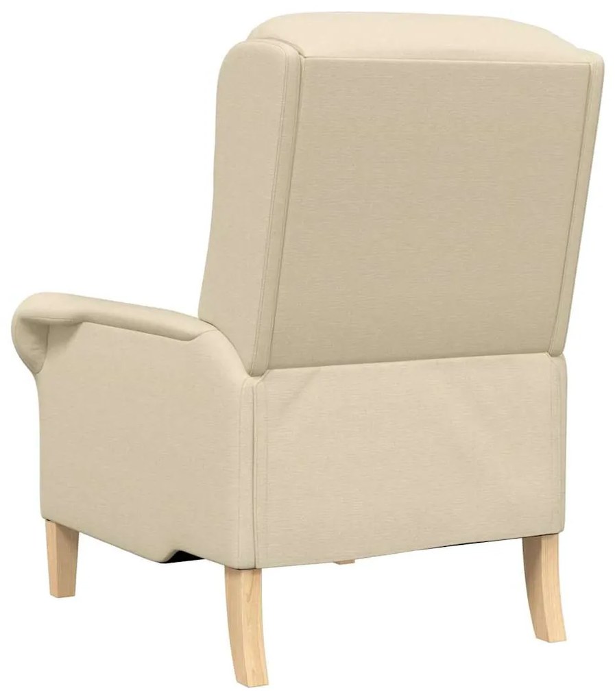 vidaXL Πολυθρόνα Κρεμ 76 x 94 x 102 εκ. ύφασμα