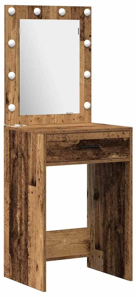 vidaXL Τραπέζι περιποίησης με συρτάρι 2 pcs Καφέ 50 x 41 x 135 εκ