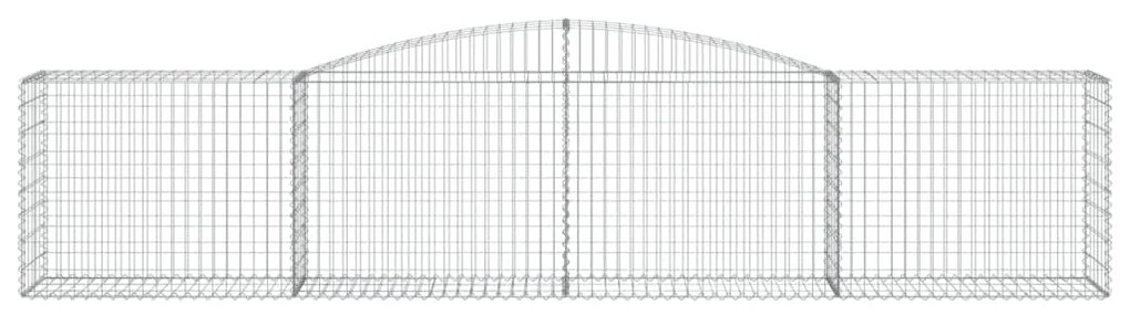 vidaXL Συρματοκιβώτια Τοξωτά 5 τεμ. 400x50x80/100 εκ. Γαλβαν. Ατσάλι