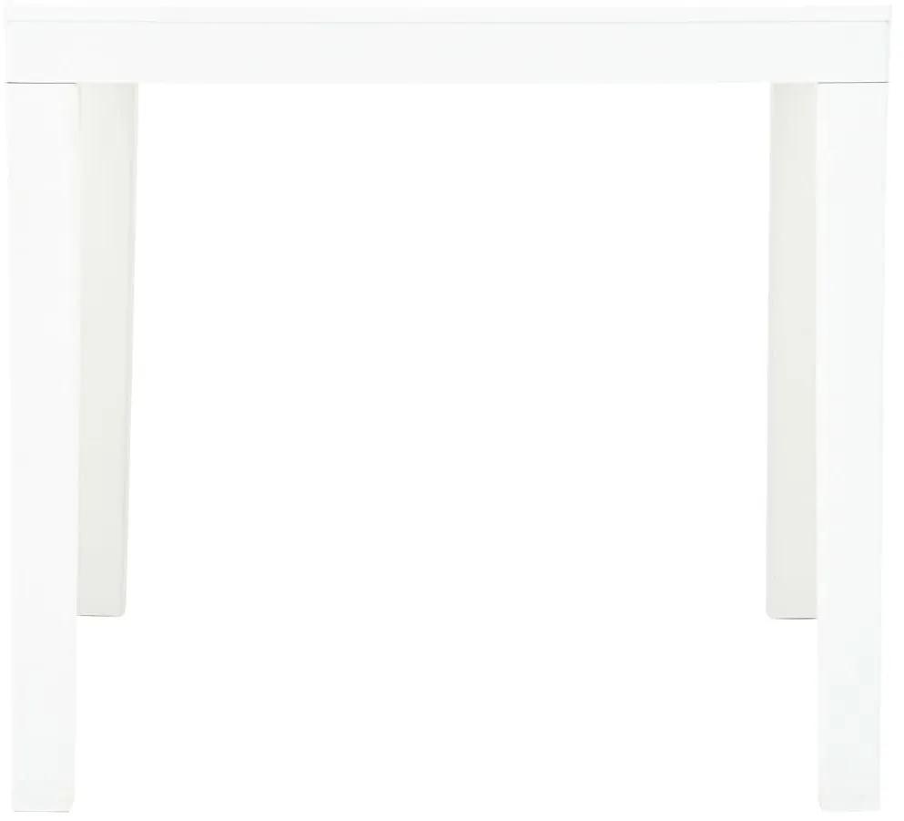 Τραπέζι Κήπου Λευκό 78 x 78 x 72 εκ. Πλαστικό - Λευκό