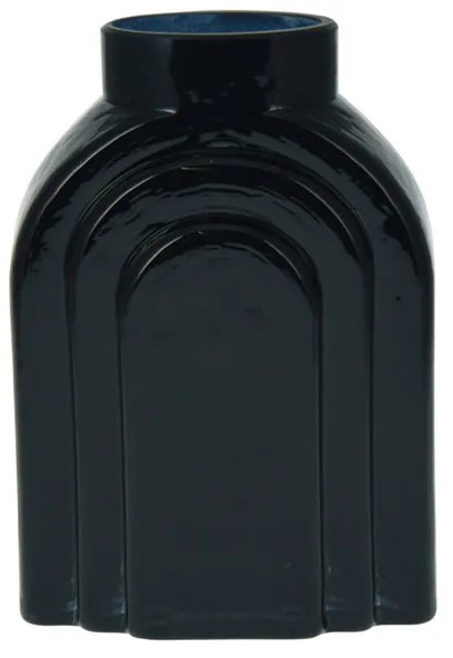 Διακοσμητικό Βάζο (12x8.3x18.5) K-M Shinny Black AAE335630