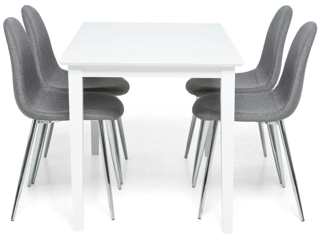 Σετ τραπεζαρίας Scandinavian Choice 713, 74x75x120cm, Αριθμός θέσεων: 4, Γωνιακό, Ξύλο: Καουτσούκ | Epipla1.gr