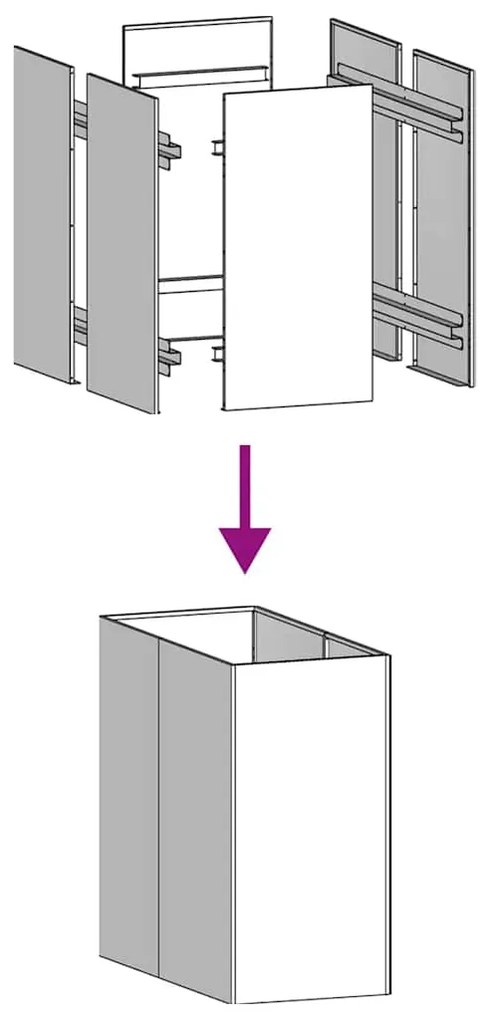 vidaXL Ζαρντινιέρα 40x80x80 εκ. από Γαλβανισμένο Ατσάλι