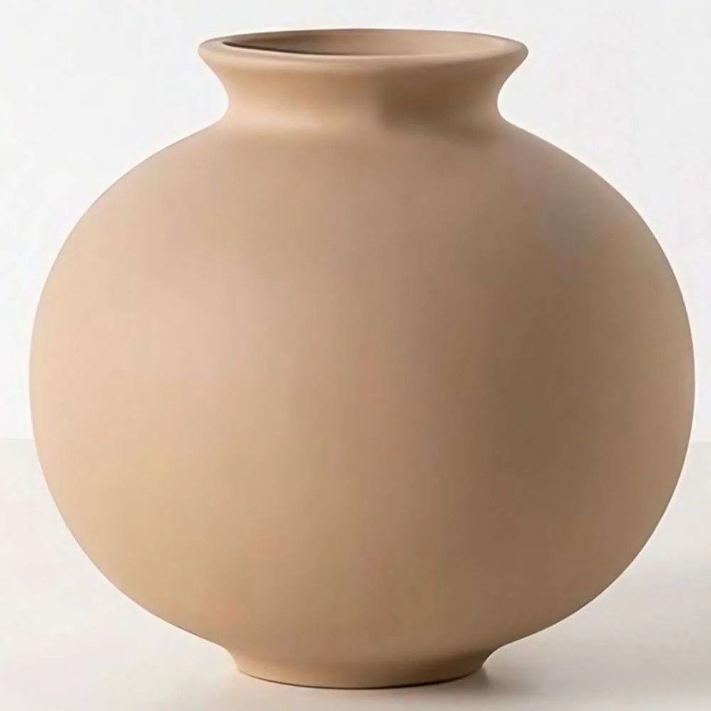 Βάζο 963DNL1251 18x20x18cm Light Brown Aberto Design Ceramic