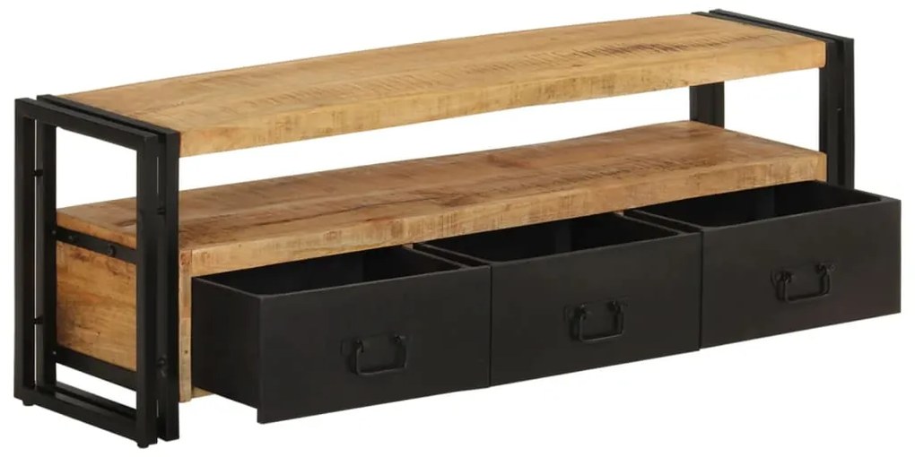 vidaXL Έπιπλο Τηλεόρασης 120 x 30 x 40 εκ. από Μασίφ Ξύλο Μάνγκο