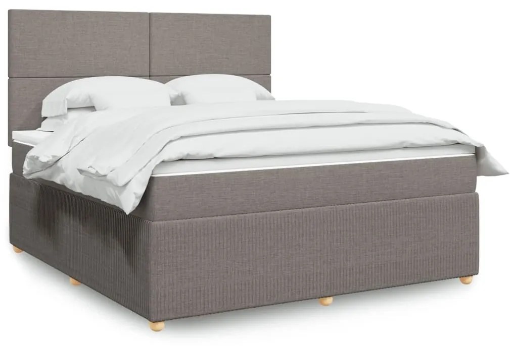 ΚΡΕΒΑΤΙ BOXSPRING ΜΕ ΣΤΡΩΜΑ TAUPE 180X200 ΕΚ. ΥΦΑΣΜΑΤΙΝΟ 3292132